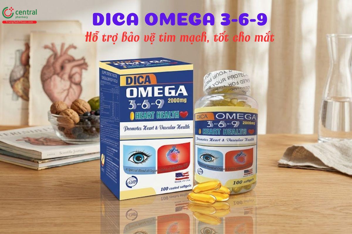 Dica Omega 3-6-9 hạ mỡ máu, tốt cho tim mạch, thị lực, não bộ