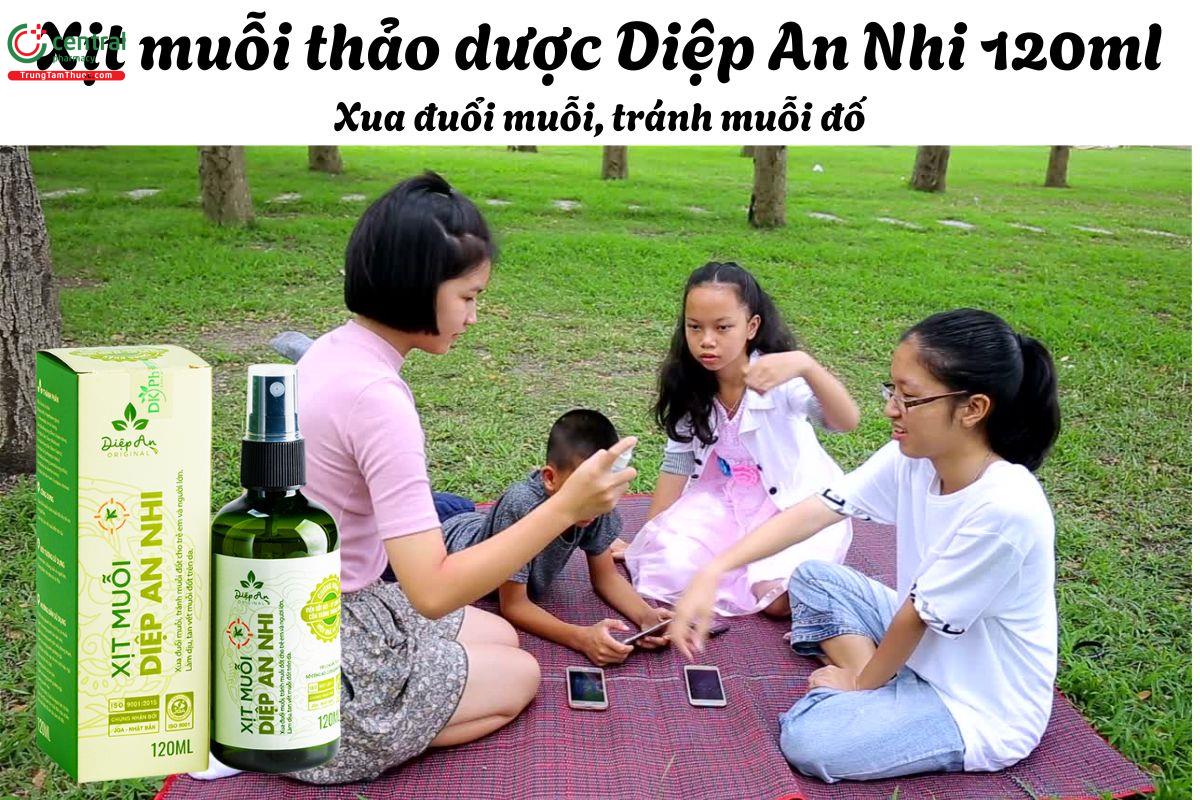 Xịt muỗi thảo dược Diệp An Nhi - Giảm ngứa, làm dịu và làm tan vết muỗi đốt