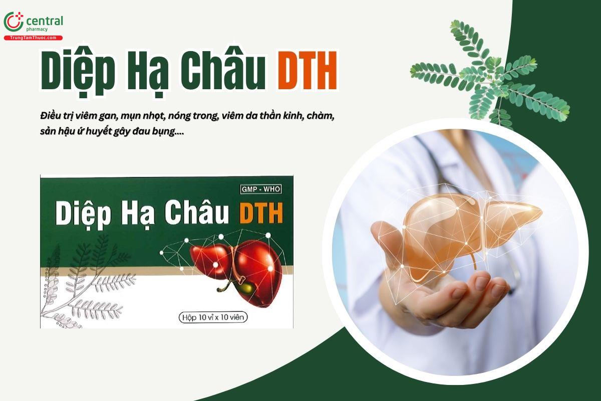 Thuốc Diệp hạ châu DTH điều trị viêm gan, viêm họng, mụn nhọt, chàm da