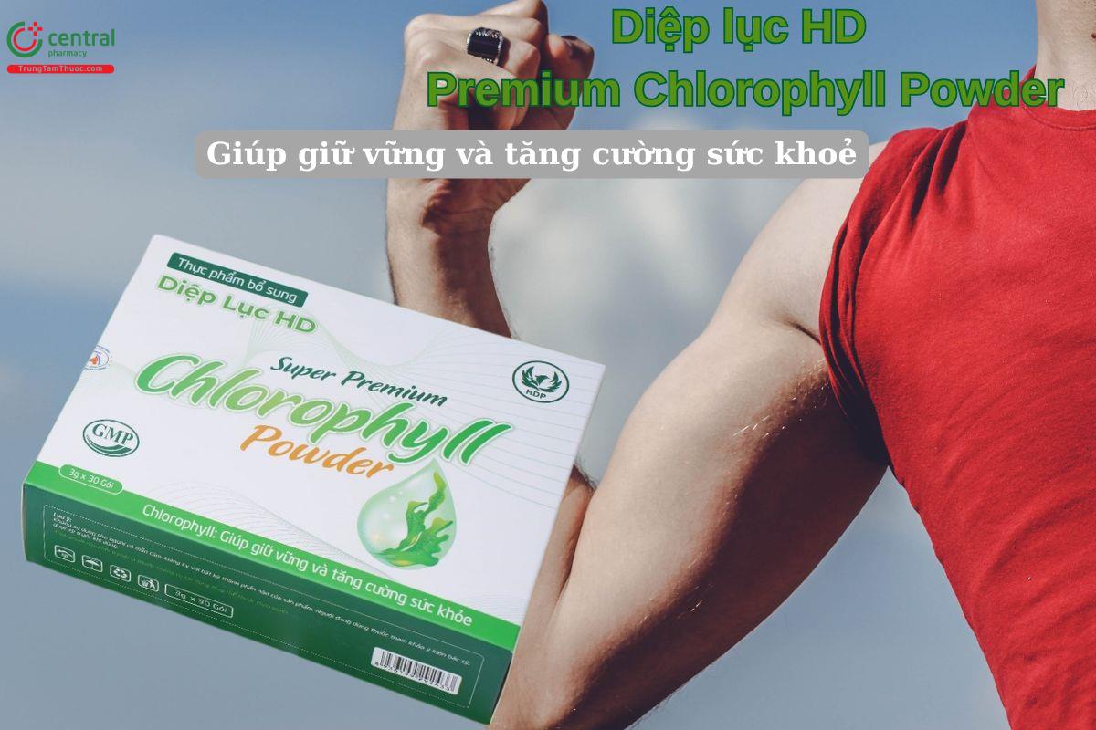 Diệp lục HD Premium Chlorophyll Powder giúp tăng cường sức khoẻ