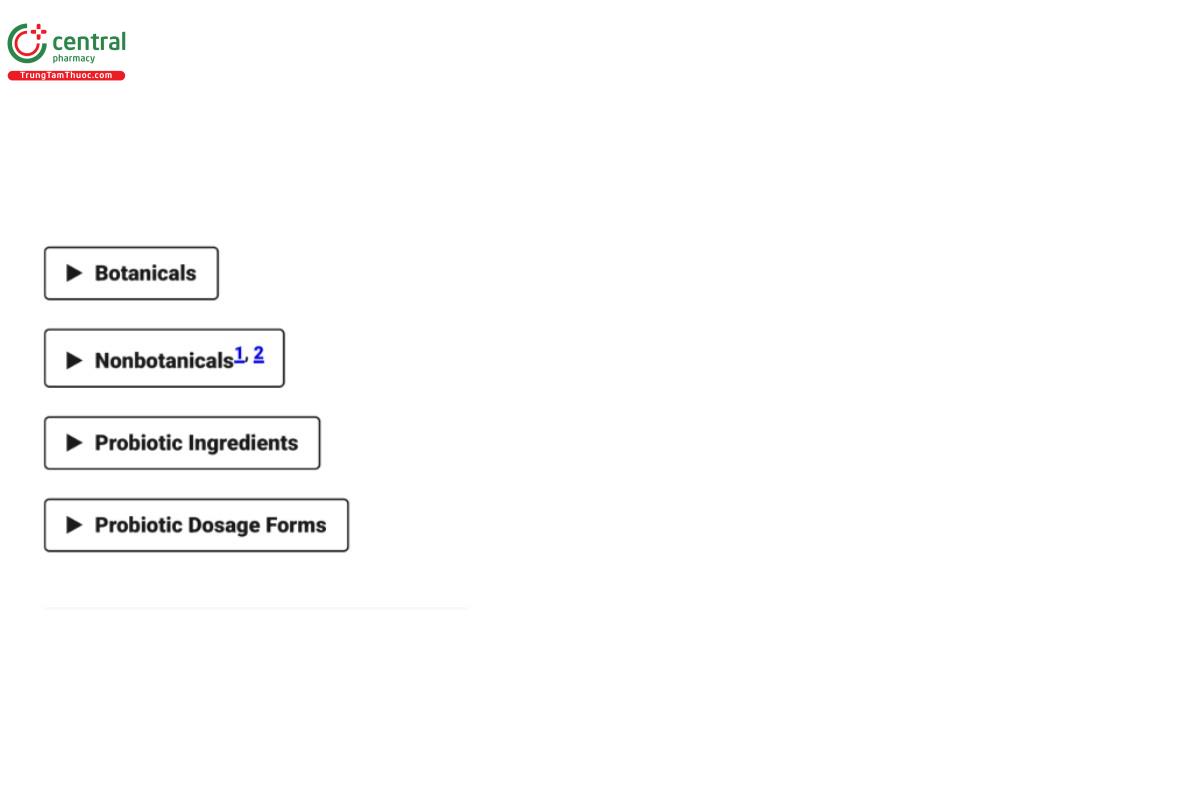 Dietary Supplement Ingredients
