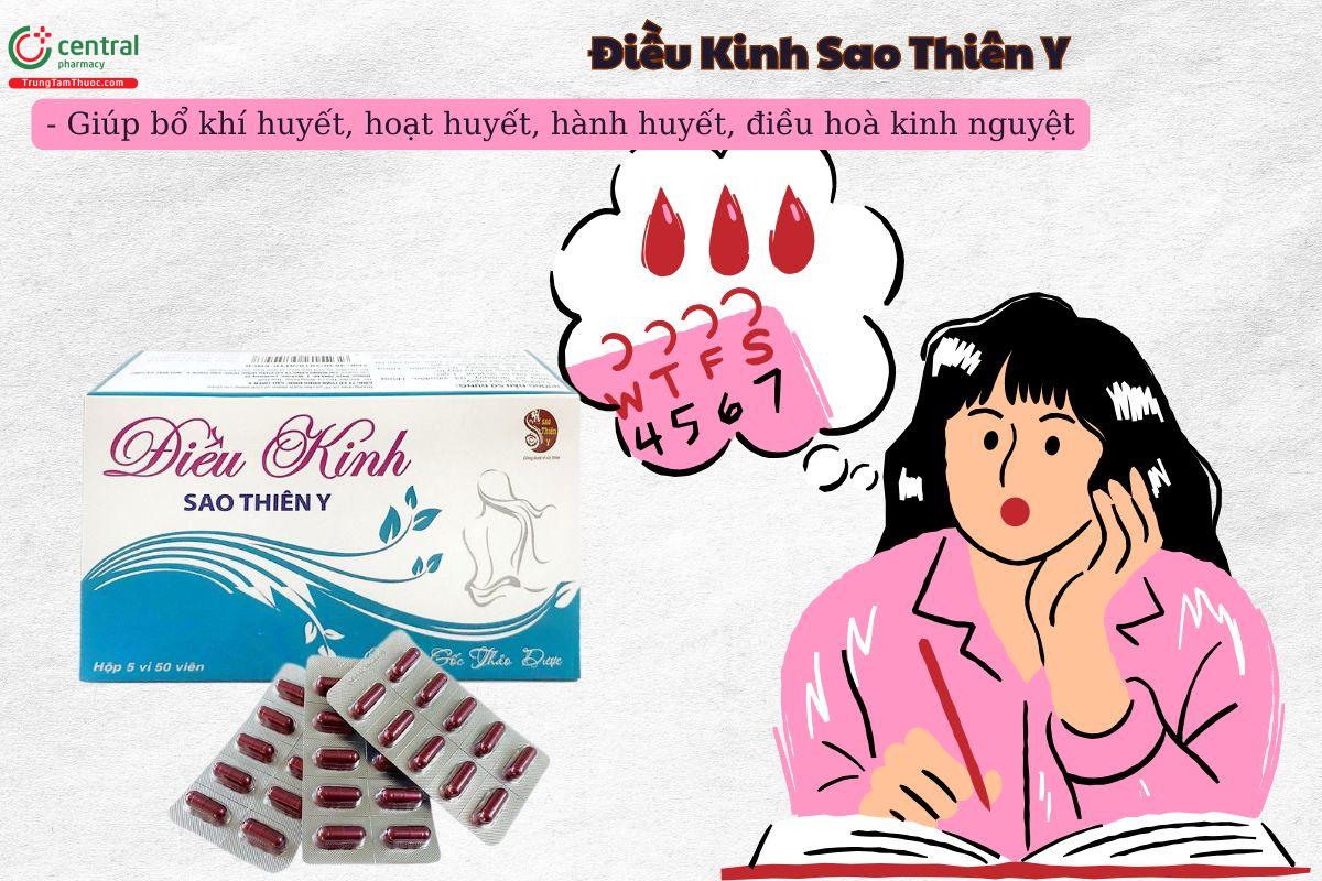 Viên uống Điều Kinh Sao Thiên Y giúp điều hoà kinh nguyệt