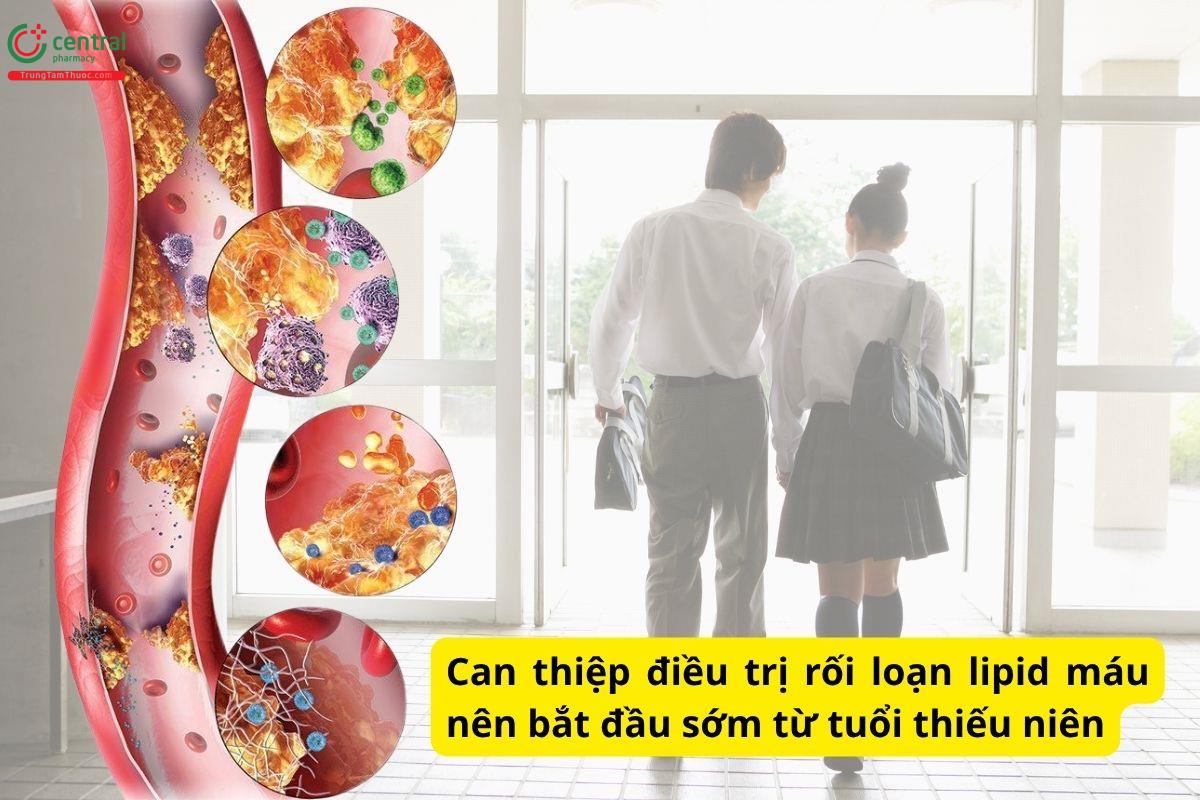 Điều trị rối loạn lipid máu sớm để giảm nguy cơ lipoprotein gây xơ vữa động mạch