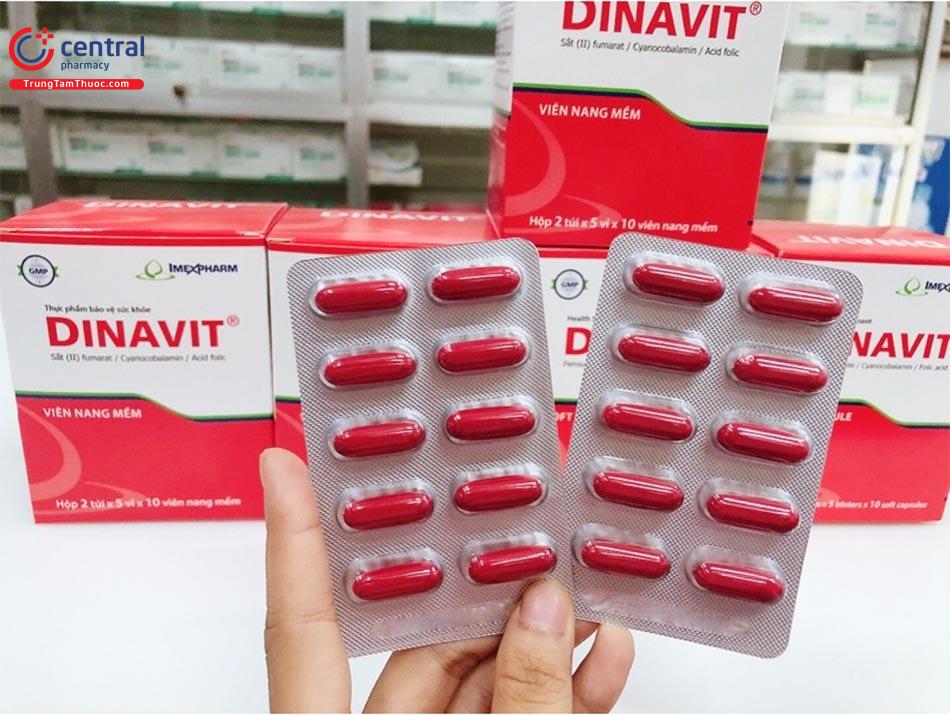 Dinavit giảm thiếu máu do thiếu sắt
