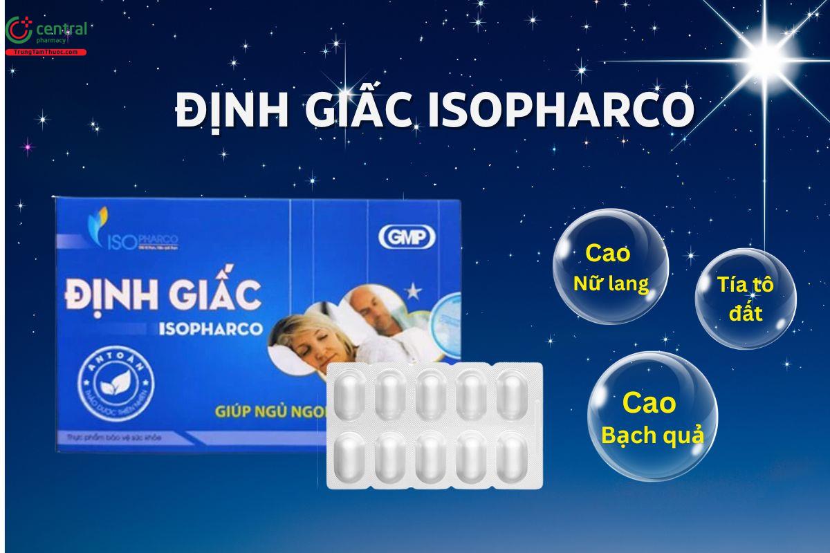 Định Giấc Isopharco có chứa thành phần gì?