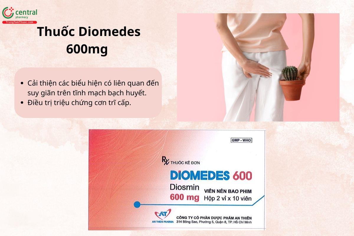 Chỉ định của thuốc Diomedes 600mg