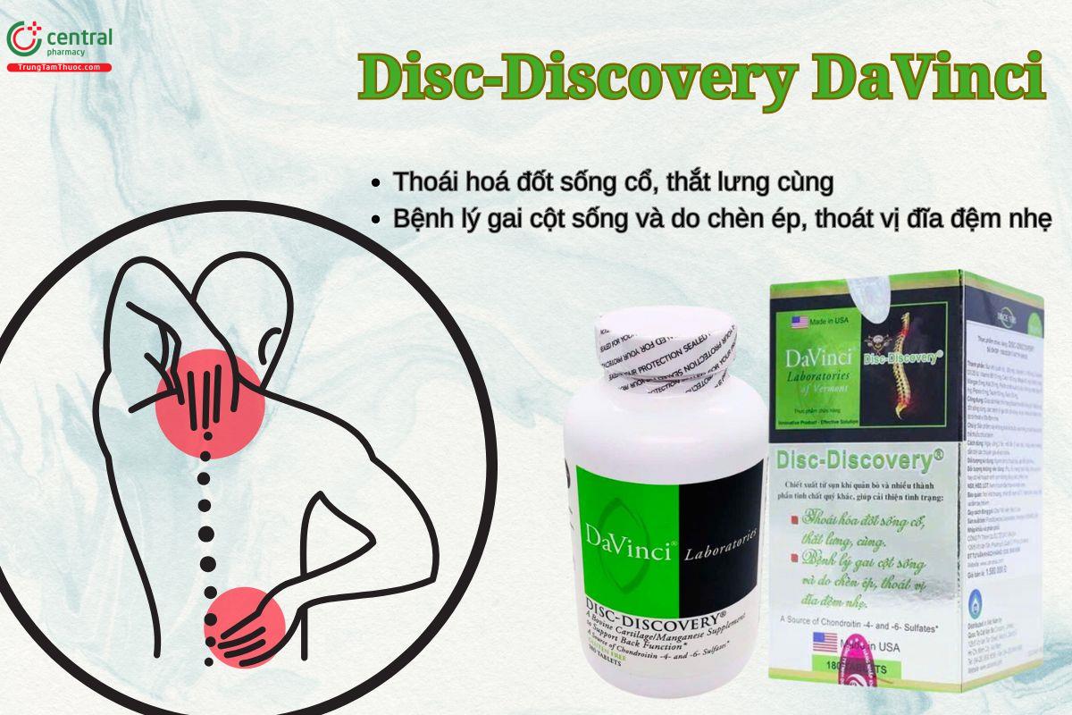 Viên uống Disc-Discovery DaVinc hỗ trợ chữa bệnh thoái hoá cột sống