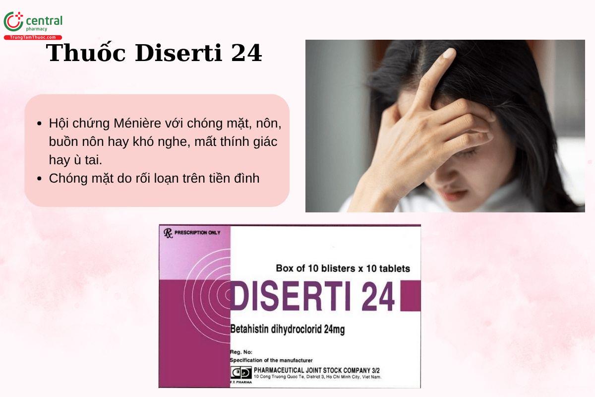 Chỉ định của thuốc Diserti 24