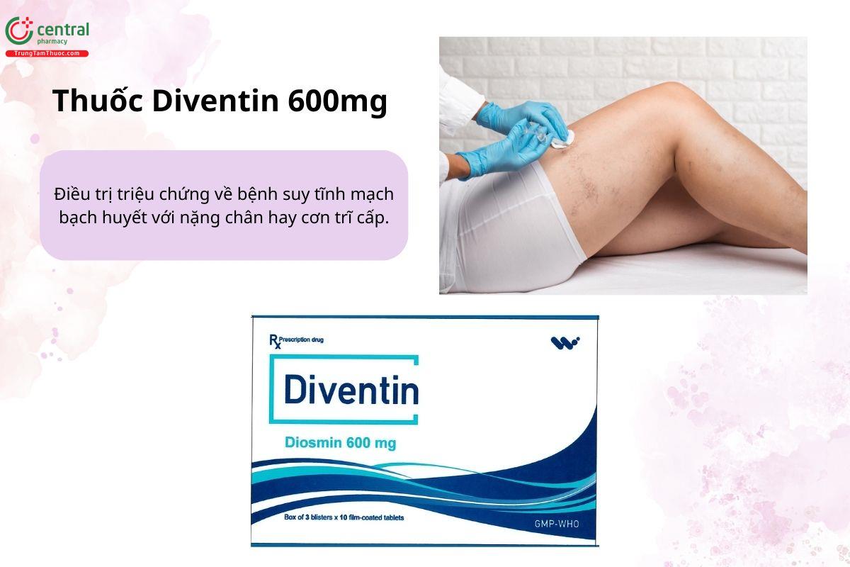 Chỉ định của thuốc Diventin 600mg