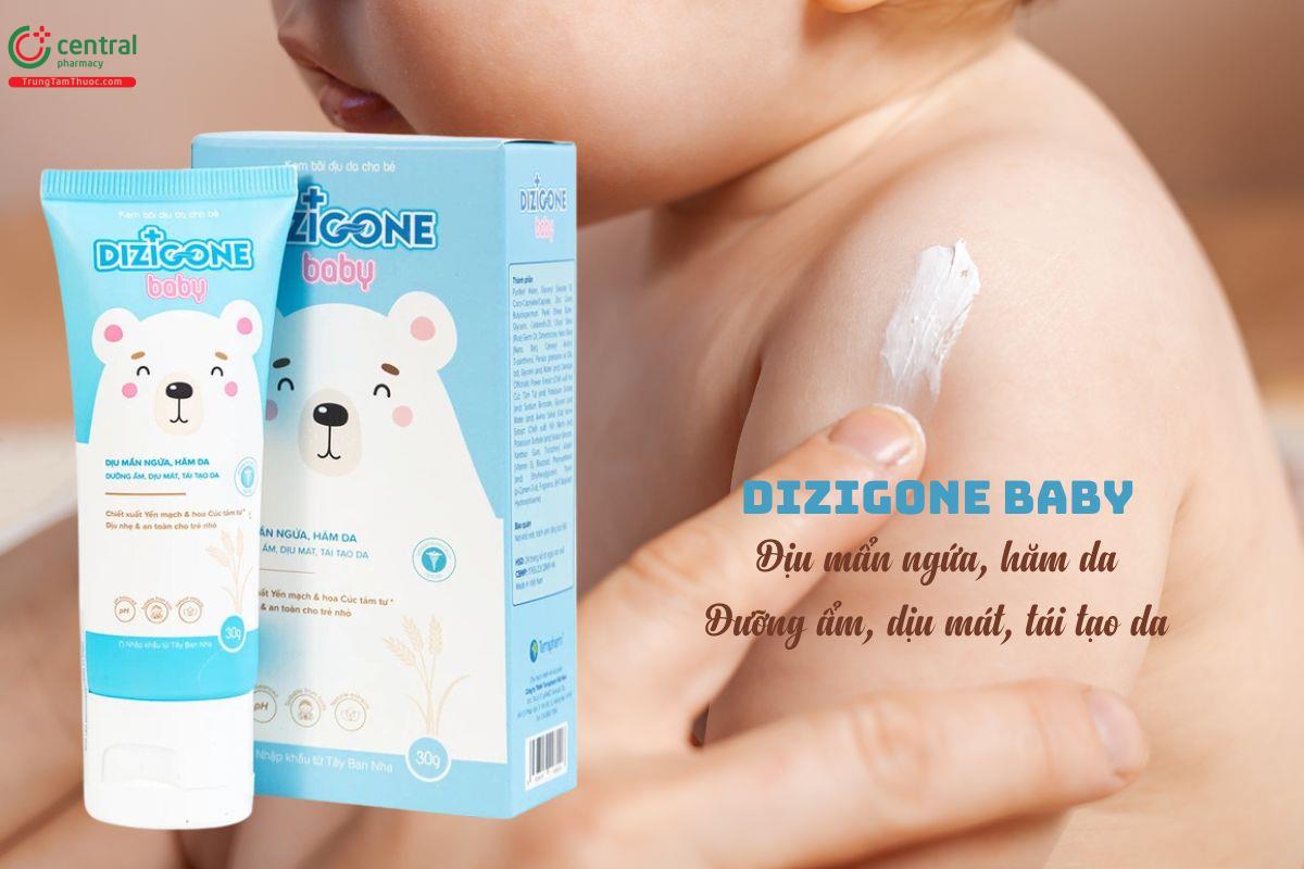 Kem bôi Dizigone Baby giúp dưỡng ẩm da, dịu mẩn ngứa, hăm da