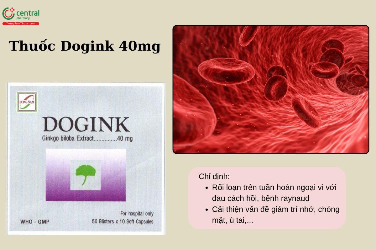 Chỉ định của thuốc Dogink 40mg