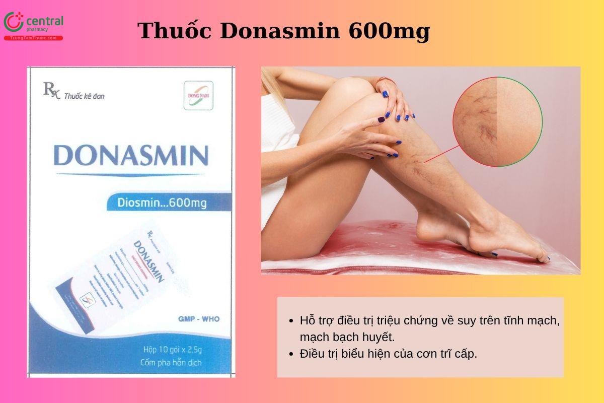 Chỉ định của thuốc Donasmin 600mg