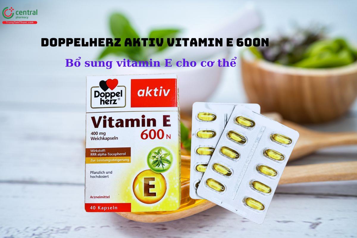 Doppelherz Aktiv Vitamin E 600N bổ sung vitamin E cho cơ thể