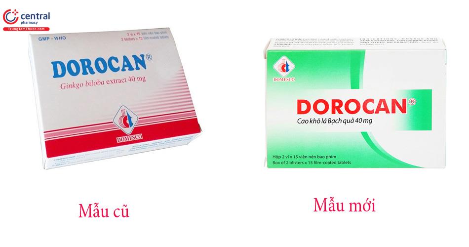 Sự thay đổi mẫu mã của Dorocan 40mg