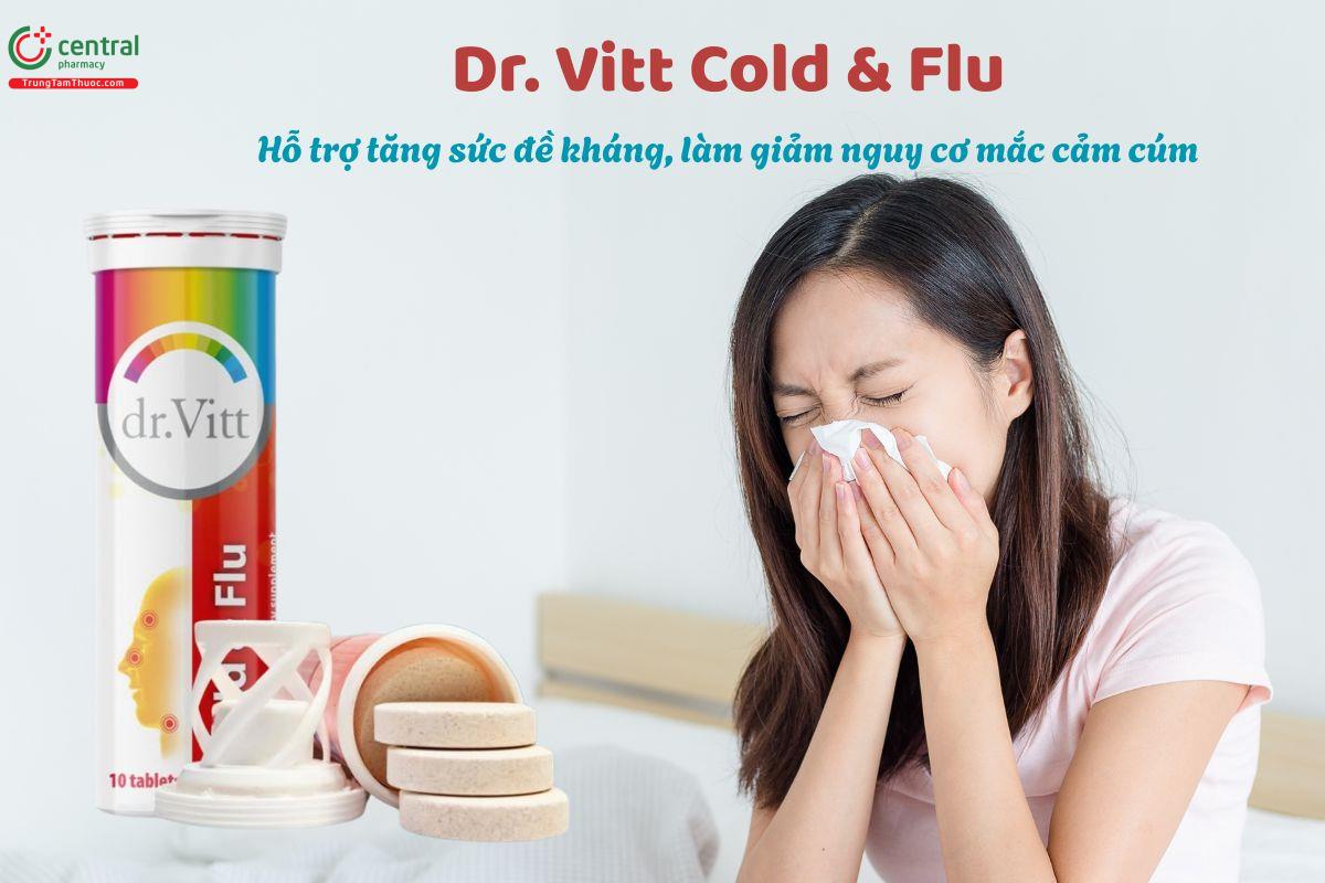 Dr. Vitt Cold & Flu giúp tăng sức đề kháng, giảm nguy cơ cảm cúm