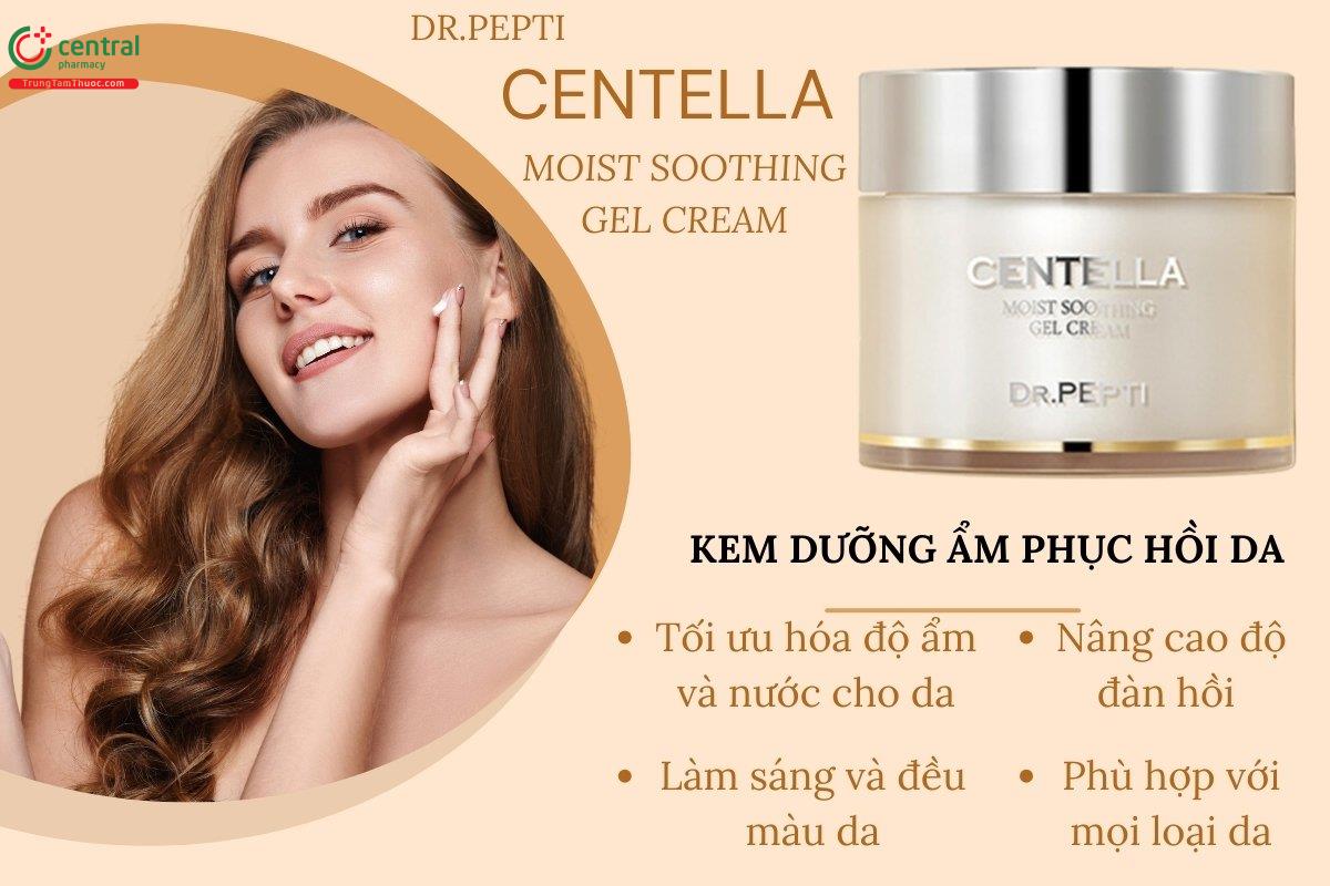 Kem dưỡng ẩm phục hồi da Dr.Pepti Centella Moist Soothing Gel Cream