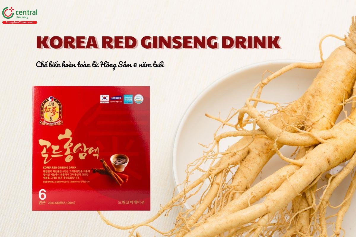 Nước hồng sâm 6 năm tuổi Korea Red Ginseng Drink dùng được cho ai?