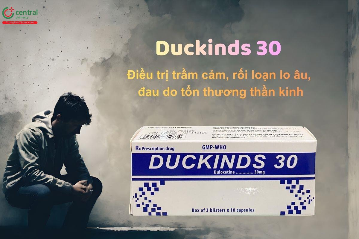 Duckinds 30 điều trị trầm cảm, rối loạn lo âu ở người lớn
