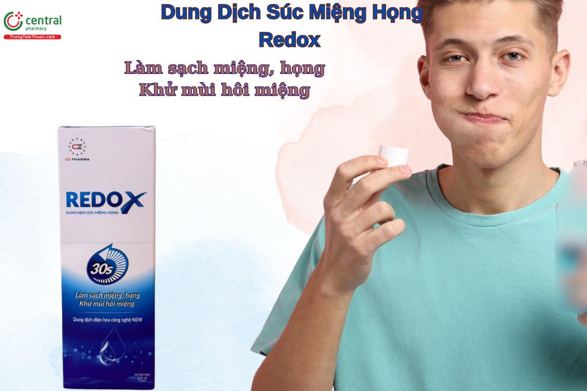 Dung Dịch Súc Miệng Họng Redox giúp làm sạch khoang miệng, họng