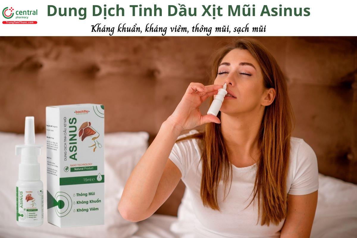 Dung Dịch Tinh Dầu Xịt Mũi Asinus - Vệ sinh, kháng khuẩn, thông mũi