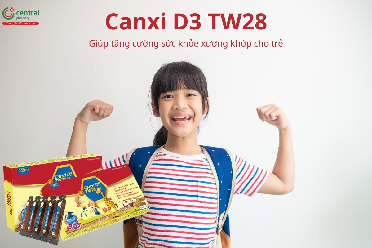 Dung dịch uống Canxi D3 TW28 giúp tăng cường sức khỏe xương khớp