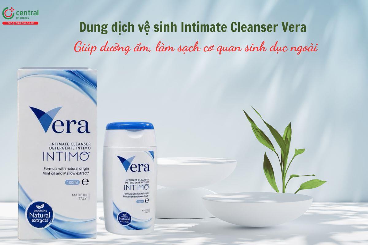 Dung dịch vệ sinh Intimate Cleanser Vera giúp làm sạch, dưỡng ẩm vùng kín