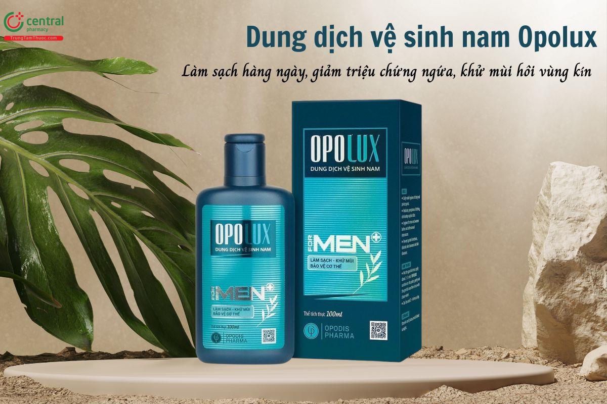 Dung dịch vệ sinh nam Opolux -  Làm sạch, khử mùi vùng kín, ngăn ngừa viêm nhiễm