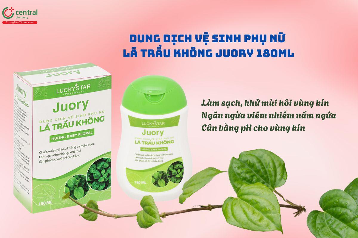 Dung dịch vệ sinh phụ nữ Lá Trầu Không Juory (hương Baby Floral) 180ml