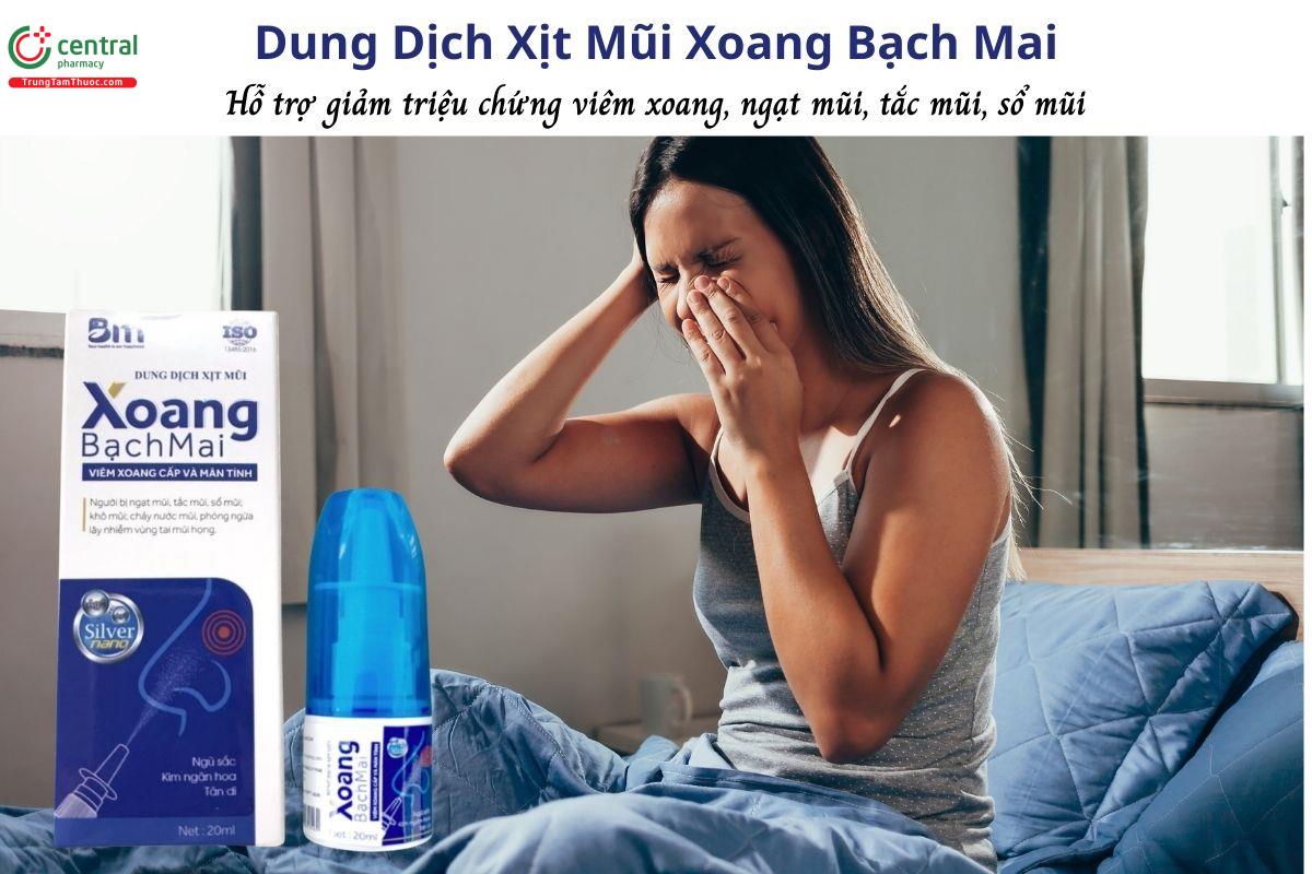 Dung Dịch Xịt Mũi Xoang Bạch Mai - Giảm viêm mũi, viêm xoang, sổ mũi