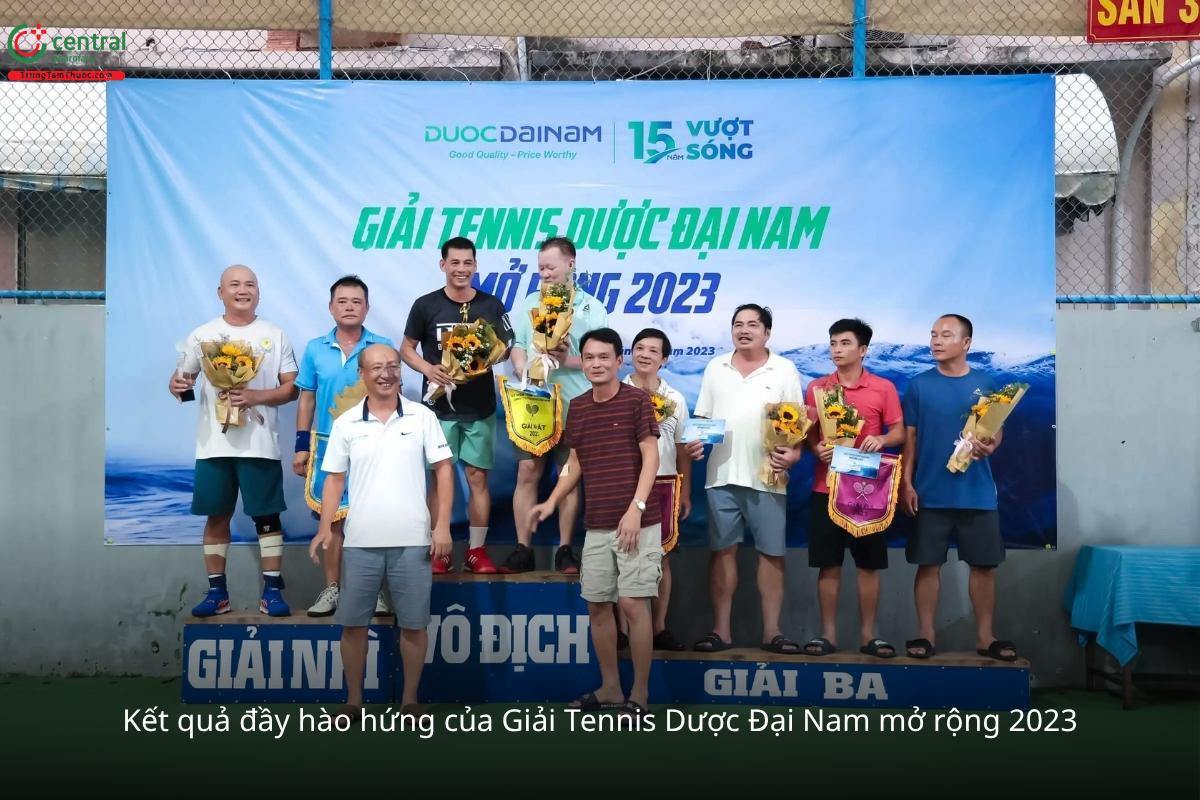 Kết quả đầy hào hứng của Giải Tennis Dược Đại Nam mở rộng 2023