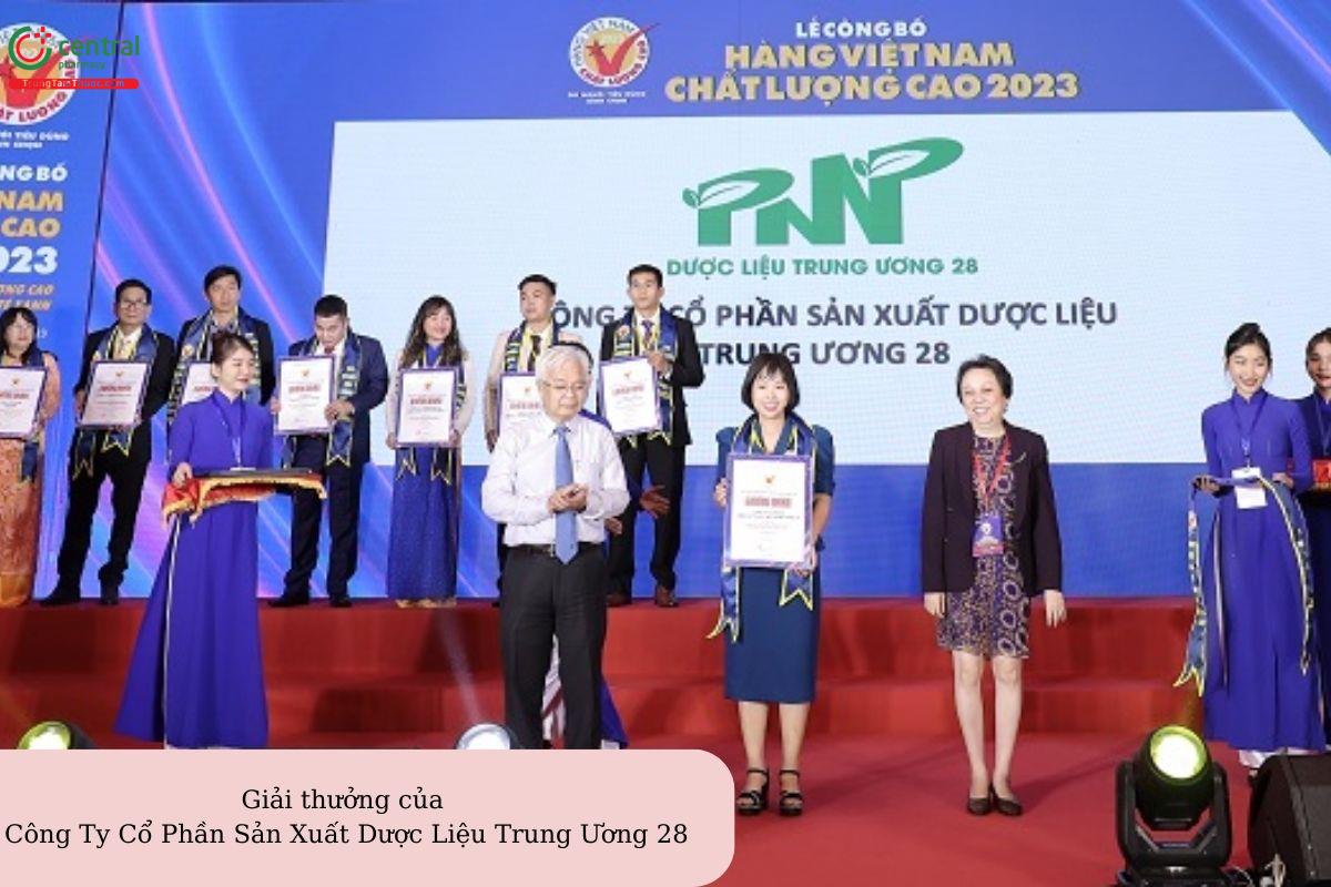 Giải thưởng của Công Ty Cổ Phần Sản Xuất Dược Liệu Trung Ương 28