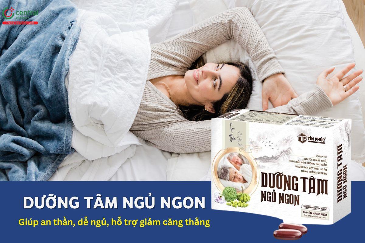 Dưỡng Tâm Ngủ Ngon Tín Phúc hỗ trợ an thần, dễ ngủ, giảm căng thẳng