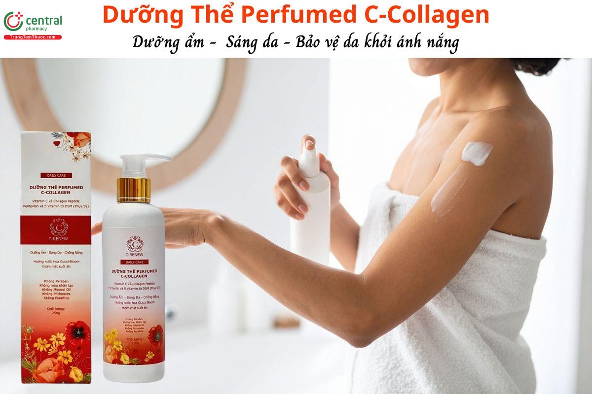 Dưỡng Thể Perfumed C-Collagen - Dưỡng da mềm mịn, sáng khỏe, ngừa lão hóa