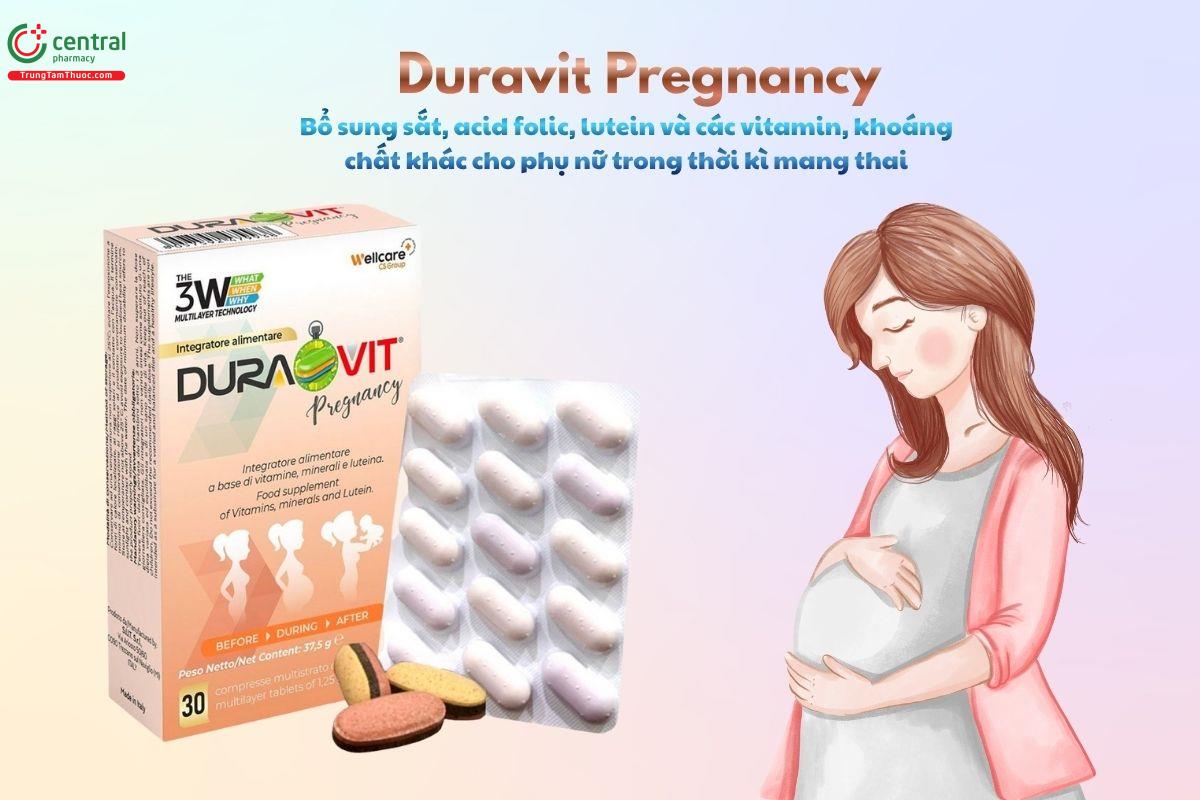 Duravit Pregnancy bổ sung vitamin, khoáng chất cho bà bầu