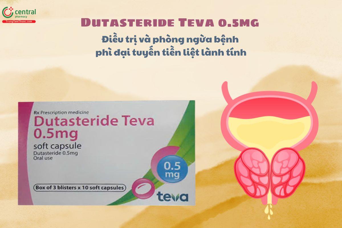Thuốc Dutasteride Teva 0.5mg điều trị phì đại tuyến tiền liệt lành tính