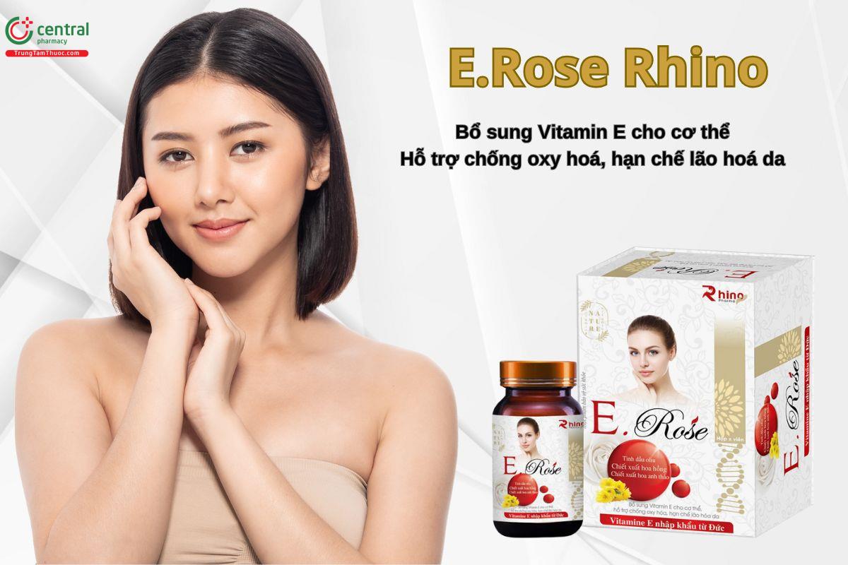 Viên uống E.Rose Rhino giúp làm chậm quá trình lão hoá da