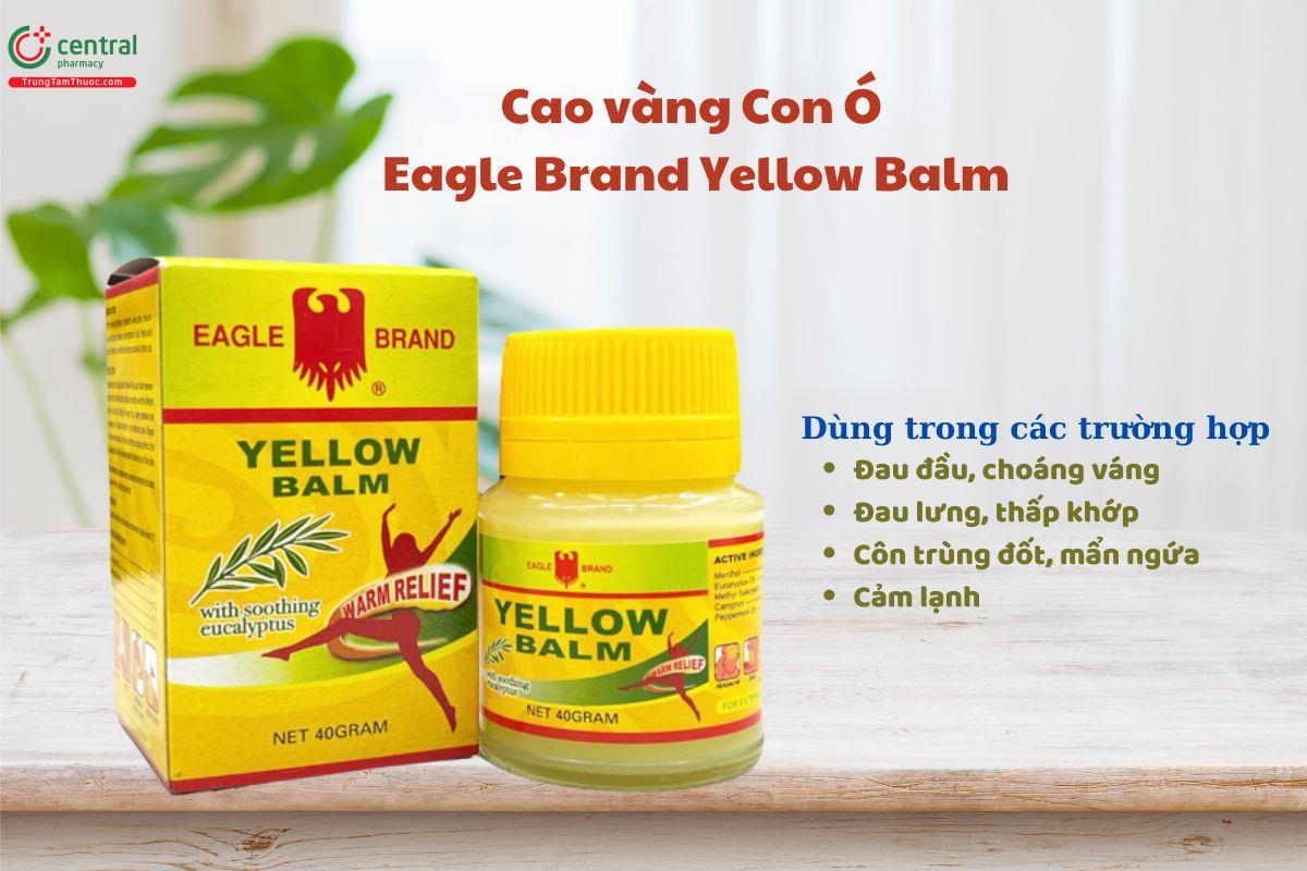 Cao vàng con Ó Eagle Brand Yellow Balm trị đau đầu, đau khớp, đau lưng