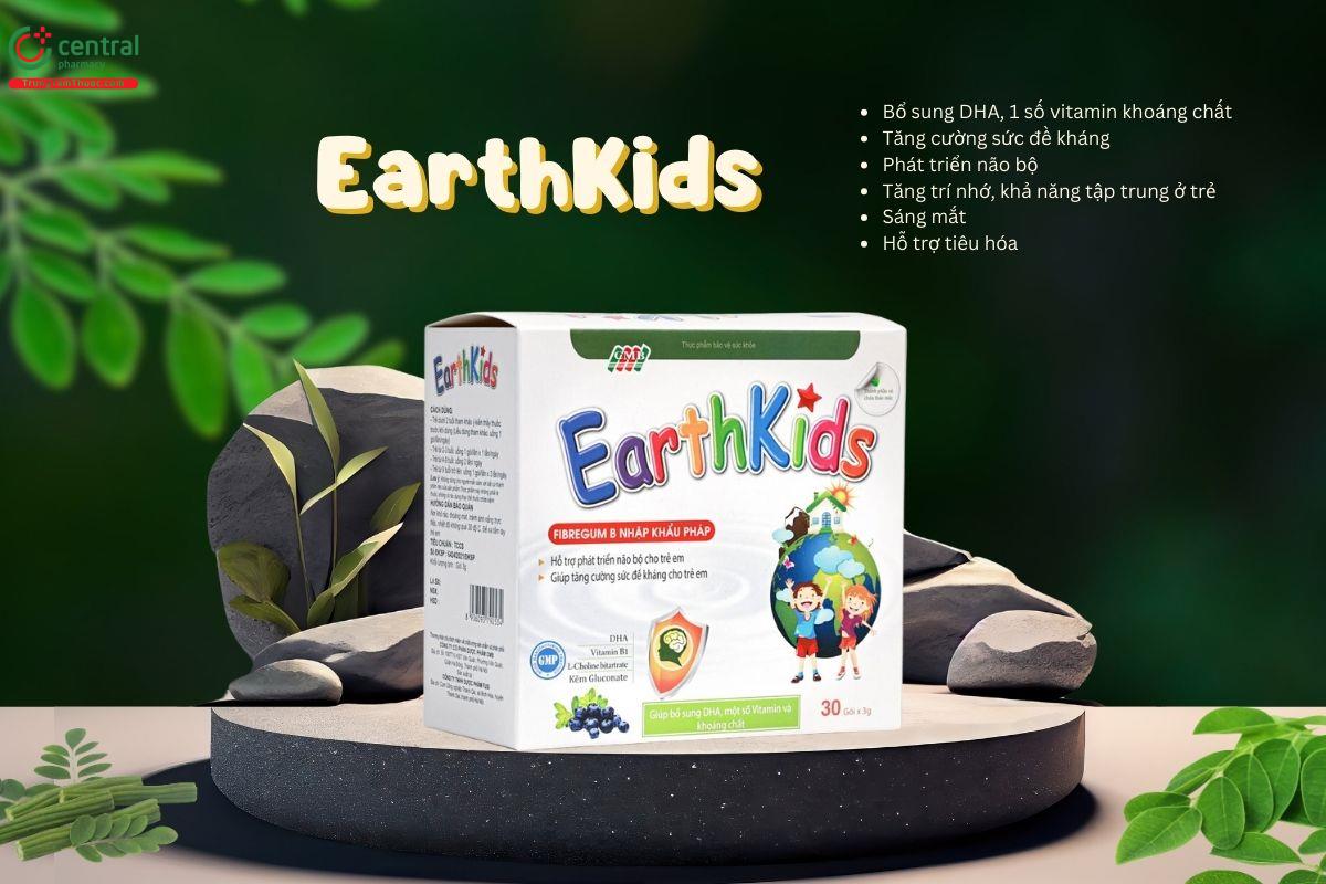 Cốm EarthKids bổ sung DHA và hỗ trợ tăng cường miễn dịch cho trẻ em