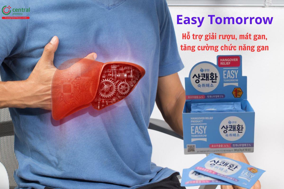 Easy Tomorrow hỗ trợ giải rượu, tăng cường chức năng gan