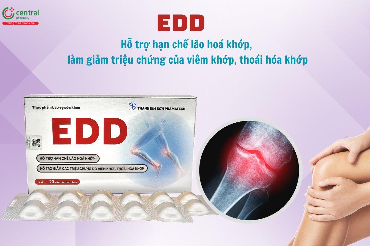 EDD làm giảm các triệu chứng của viêm khớp, thoái hóa khớp