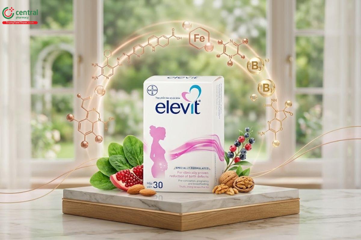Viên sắt cho bà bầu Elevit