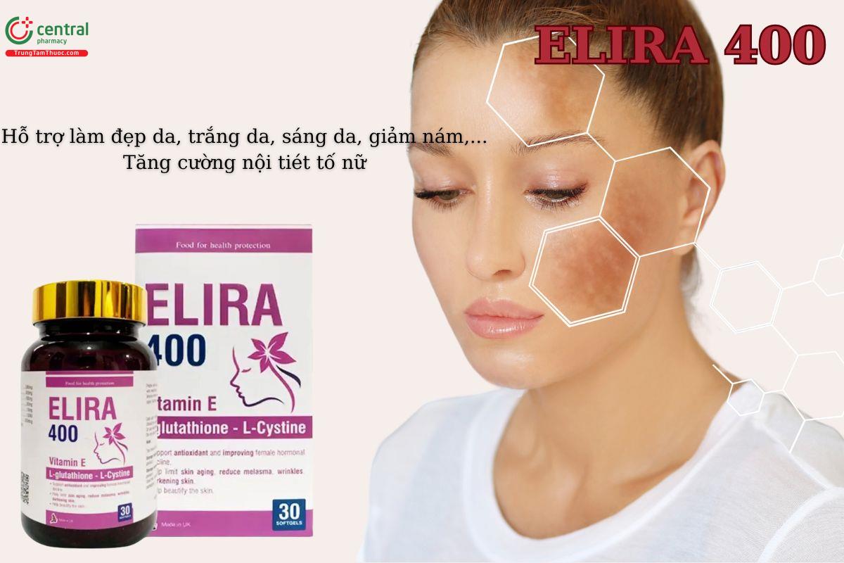 Elira 400  tăng cường nội tiết tố nữ, giúp đẹp da