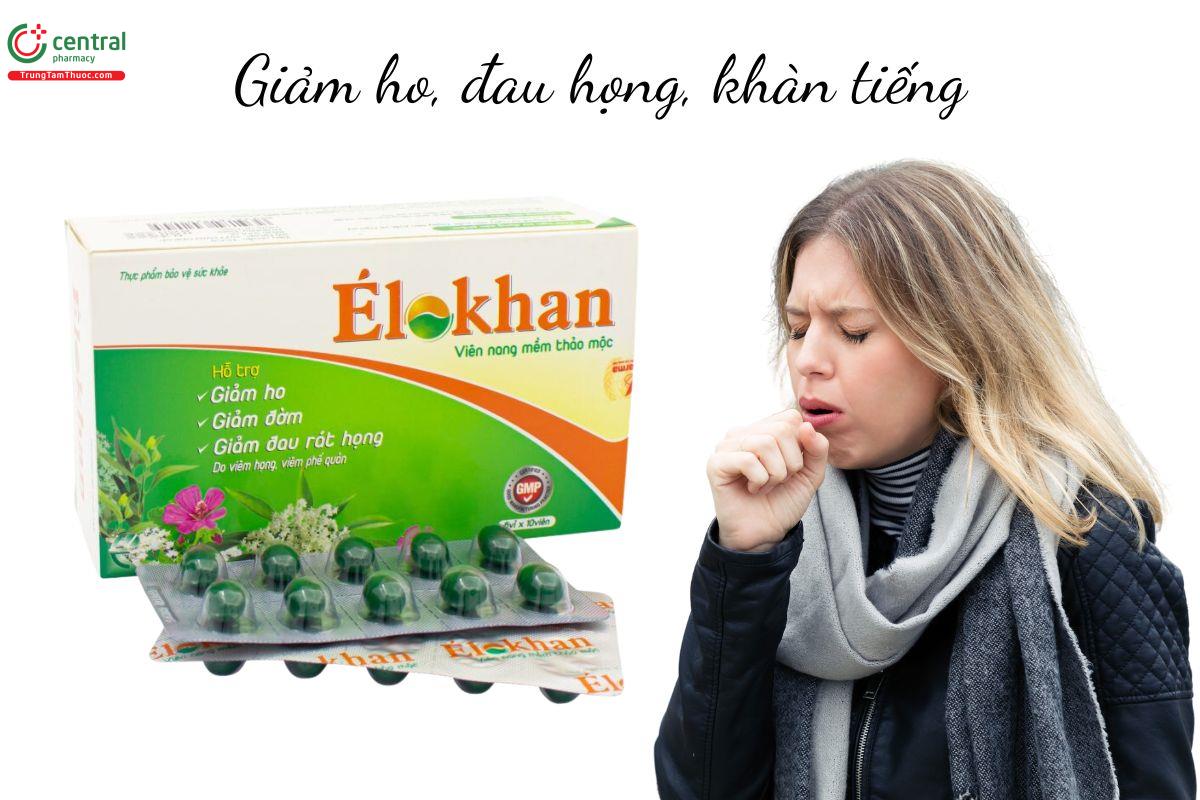 Công dụng Élokhan viên nang mềm thảo mộc