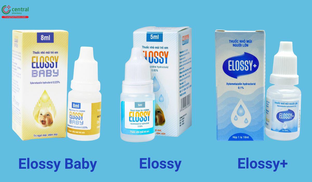 So sánh thuốc Elossy, Elossy Baby, Elossy+
