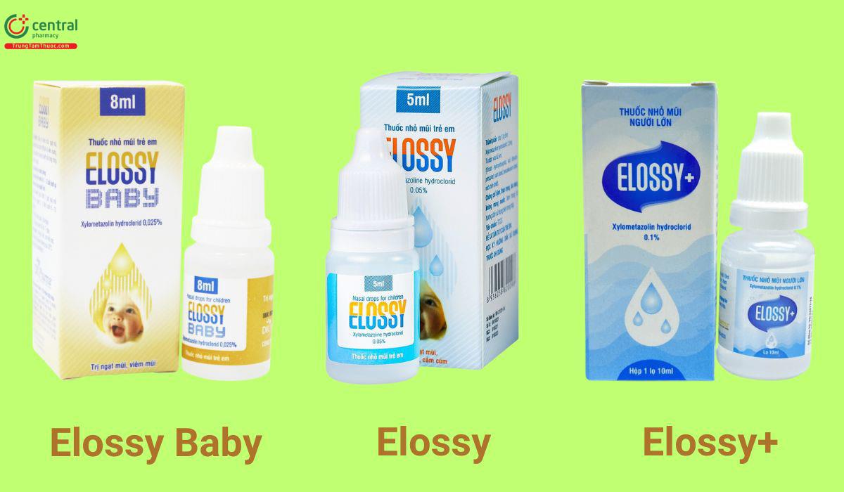 So sánh thuốc Elossy Baby, Elossy, Elossy+