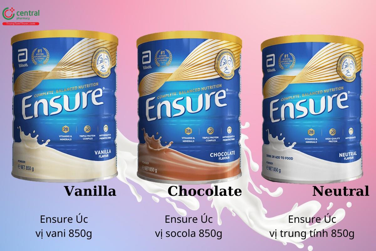 Ensure Úc có mấy loại