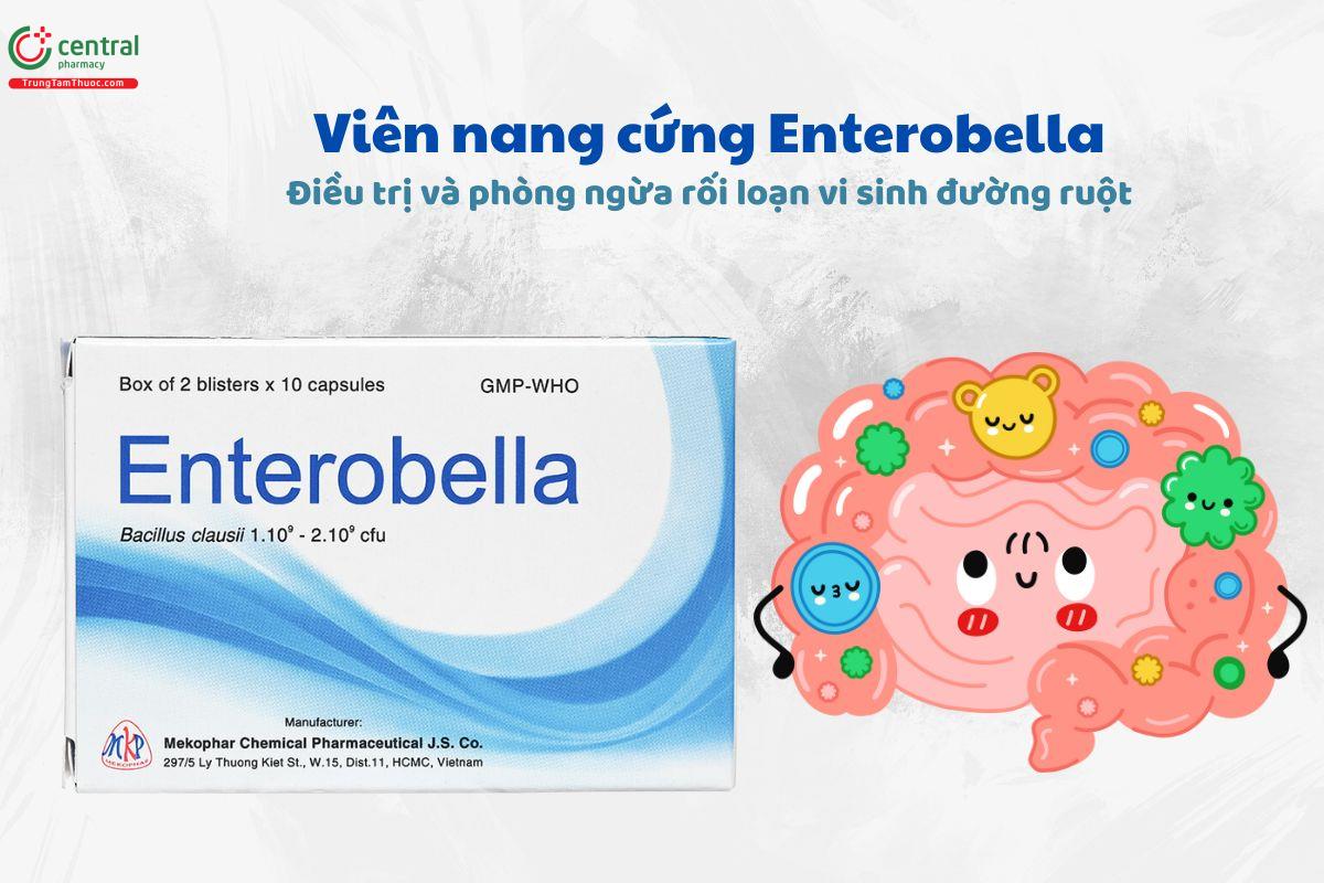 Thuốc Enterobella (viên nang cứng) điều trị và phòng ngừa rối loạn vi sinh đường ruột