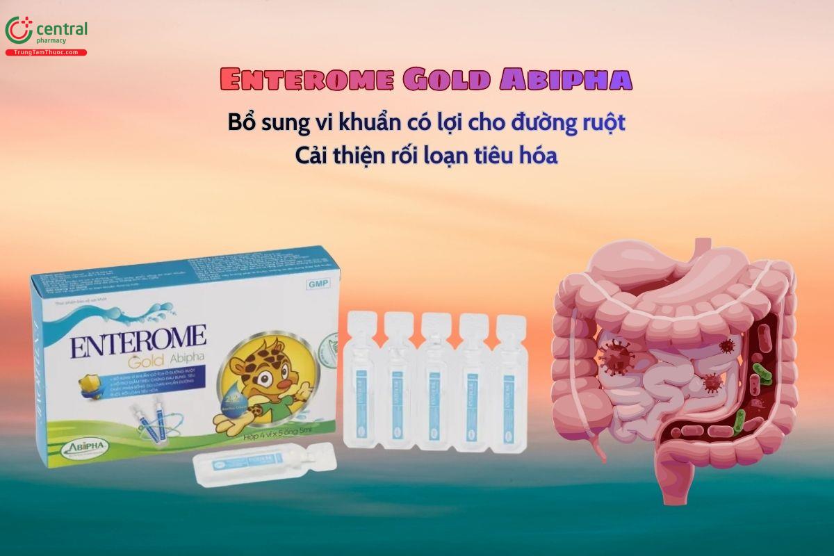 Thuốc Enterome Gold Abipha hỗ trợ bổ sung vi khuẩn có ích cho đường ruột