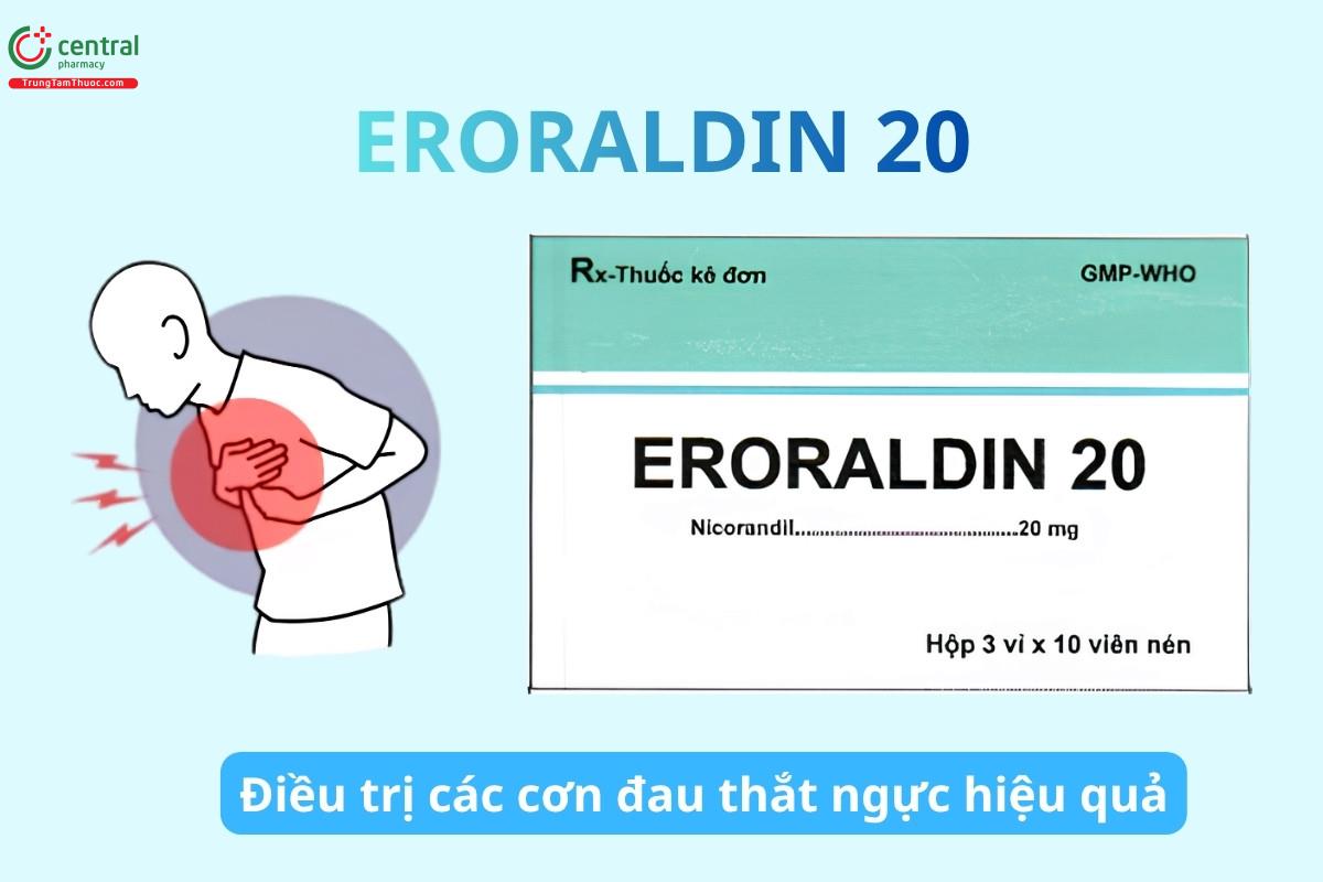 Eroraldin 20 điều trị đau thắt ngực