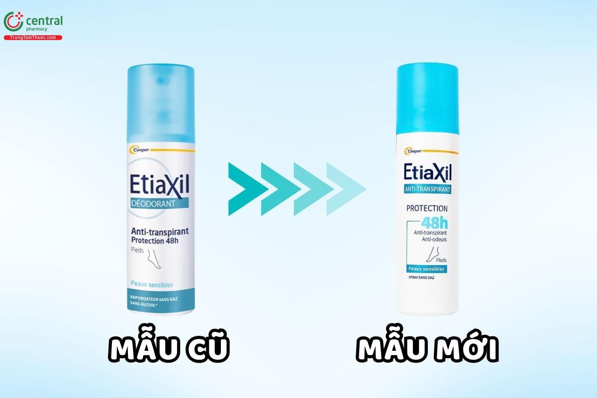 Thông báo thay đổi bao bì sản phẩm Etiaxil Déodorant Anti - Transpirant Protection 48h Pieds 100ml